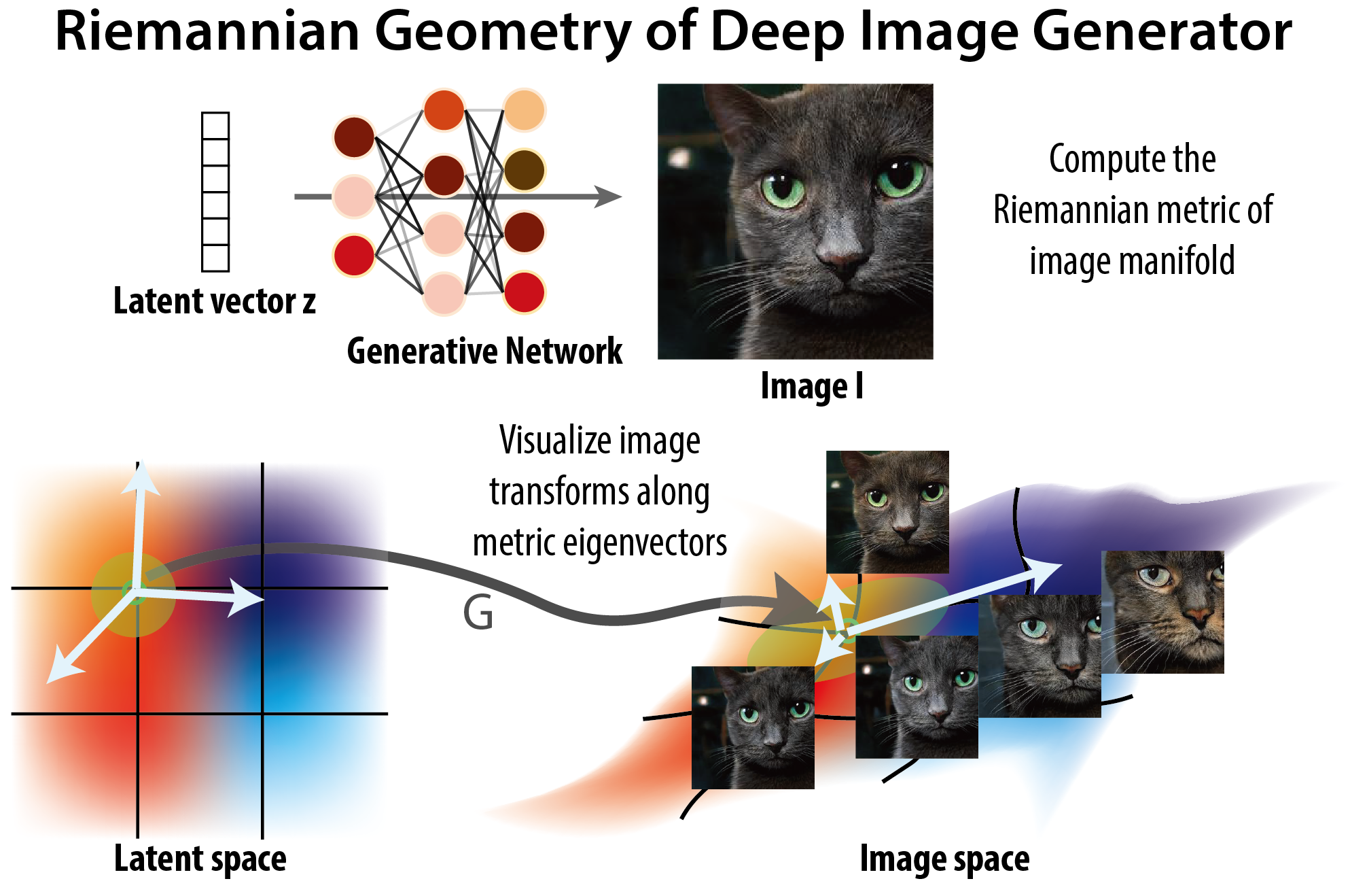 The Geometry of Deep Generative Image Models and its Applications